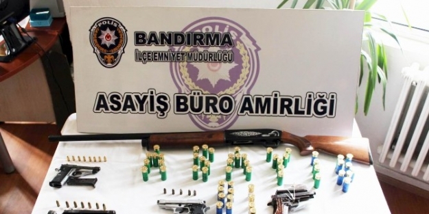 Bandırma’da Ruhsatsız Silah Operasyonu