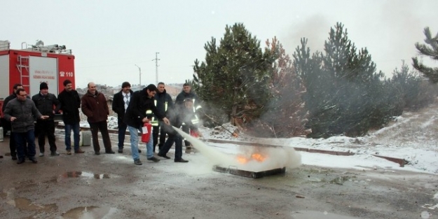 Özbelsan Personeli Yangın Konusunda Bilinçlendirildi
