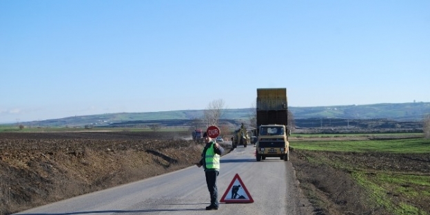 Tekirdağ Büyükşehir Belediyesi, Malkara Şahin Yolunu Onarmaya Başladı