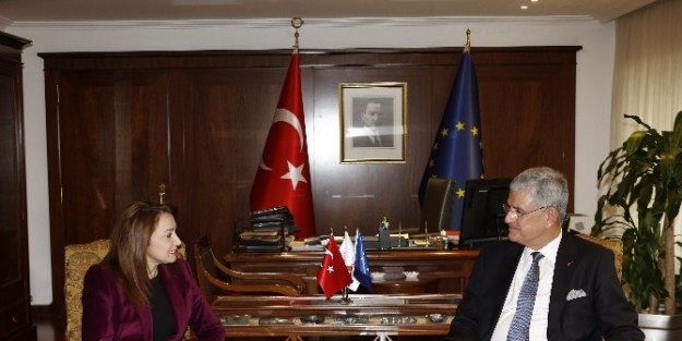 Türk  İş Dünyasından  Ve Arap Devletlerinden Avrupa Birliği Bakanlığı’na Ziyaret