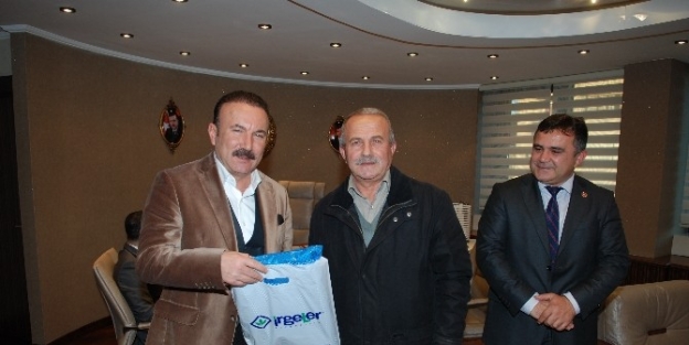 Köyden Teşekküre Geldiler