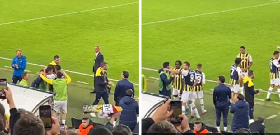 Fenerbahçeli Futbolcular Gol Sonrası Umut Nayir'e Sarılarak Destek Oldular