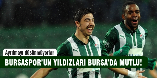 Bursaspor'un yıldızları Bursa'dan ayrılmayı düşünmüyor!