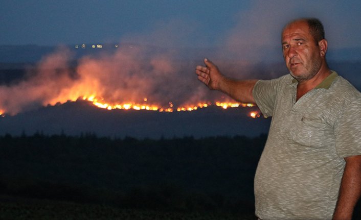 Bulgaristan’daki yangın Edirne'nin sınır köylerine dayandı