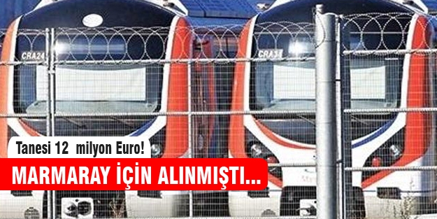 Marmaray vagonları çürüyor