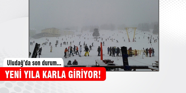 Uludağ'da kar kalınlığı 20 santime ulaştı