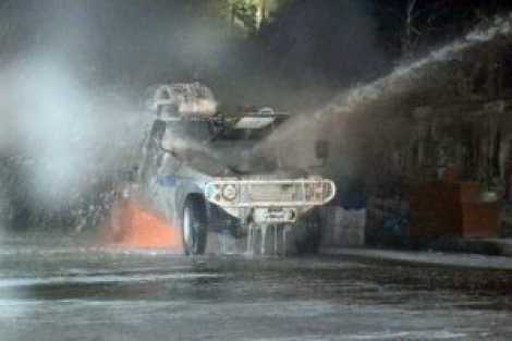 İzinsiz gösteriye polis müdahalesi