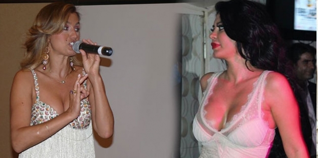 Ebru Polat ve Tuğba Özay sahnede birbirine girdi!