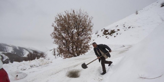 Bahçesaray’da Yollar Tuzlandı