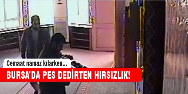 Bursa'daki cami hırsızı pes dedirtti