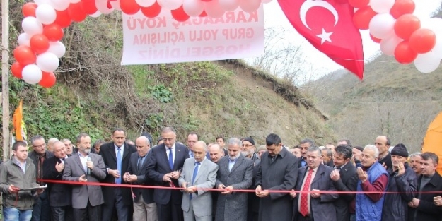 Devlet Vatandaş İşbirliğiyle Yapılan Yol Törenle Hizmete Açıldı