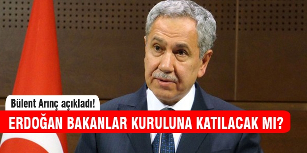 Arınç'tan önemli açıklamalar