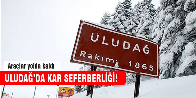 Uludağ'da kar seferberliği