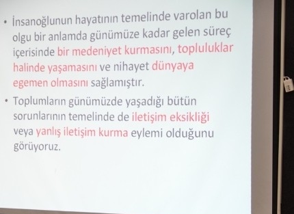İletişim Ve İletişim Kazaları Konulu Konferans