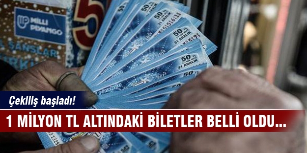 1 Milyon TL altındaki biletler belli oldu