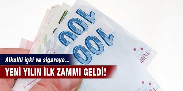 Alkollü içki ve sigaraya yeni yıl zammı