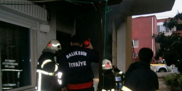 Ayvalık’ta Baca Yangını Korkuttu