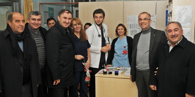 Başkan Kurtulan yeni yıla görev başında girenleri ziyaret etti