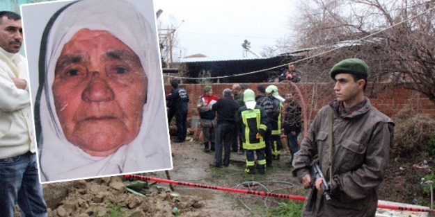 Yaşlı kadın feci şekilde can verdi