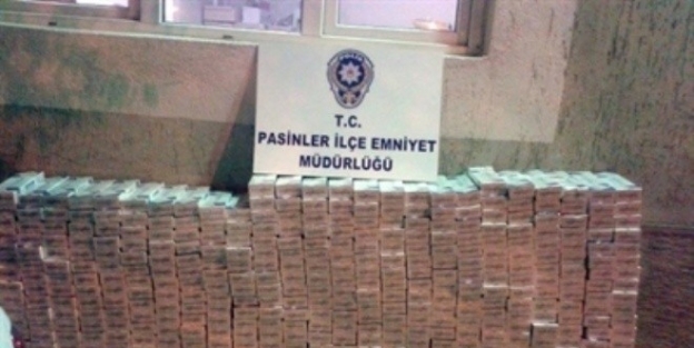 Pasinler’de 10 Bin Paket Kaçak Sigara Ele Geçirildi