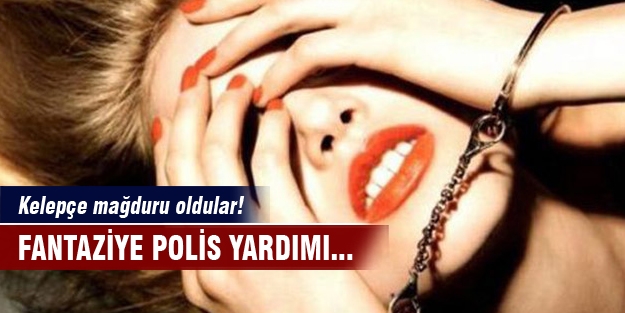 Kelepçeli fantaziye polis yardımı