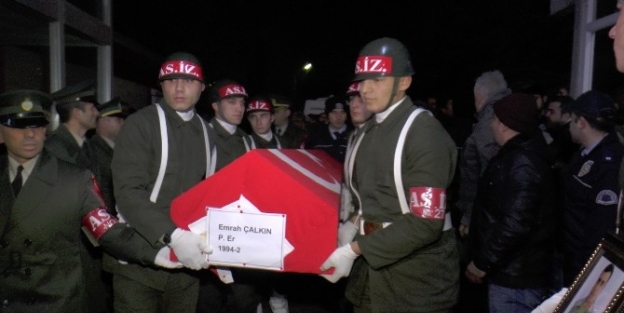 Şehit Piyade Er Çalkin’in Cenazesi Baba Ocağına Getirildi