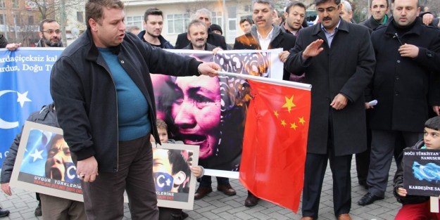 Bursa'da Çin protestosu