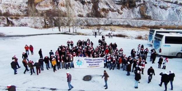 Atatürk Üniversitesi Öğrenci Konseyi Sarıkamış’a Çikartma Yaptı