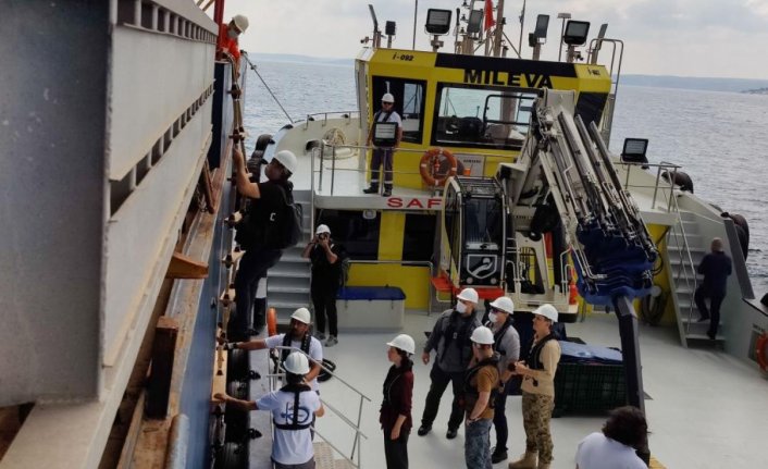 Tahıl yüklü Razoni gemisinde denetim tamamlandı