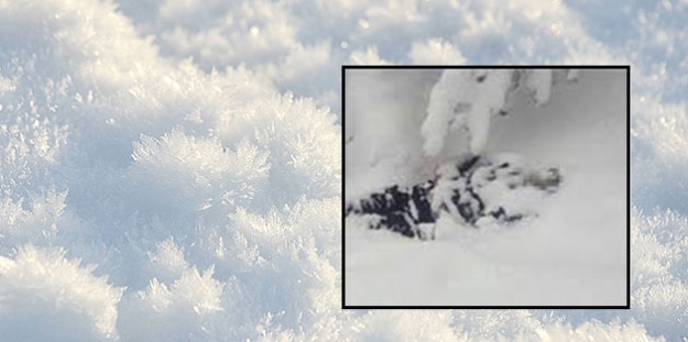 Cesedi karlar altında bulundu