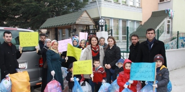 Kreş Öğrencilerinden Geri Dönüşüm Projesi