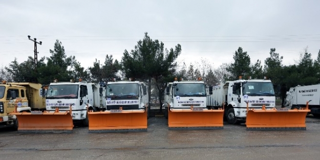 Gaziantep’te Karla Mücadele Ekibi Hazır