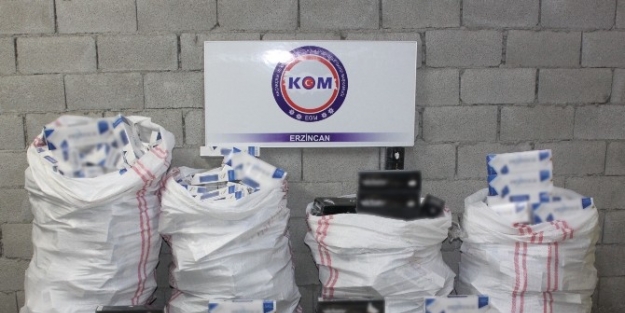 Erzincan’da 2 Bin Paket Kaçak Sigara Ele Geçirildi