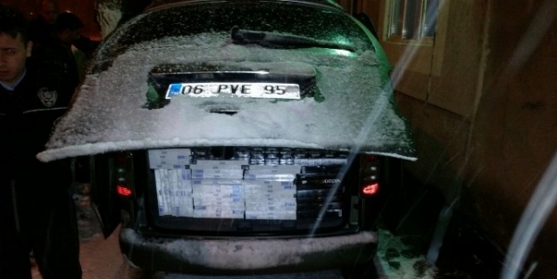 Pasinler’de 15 Bin Paket Kaçak Sigara Ele Geçirildi