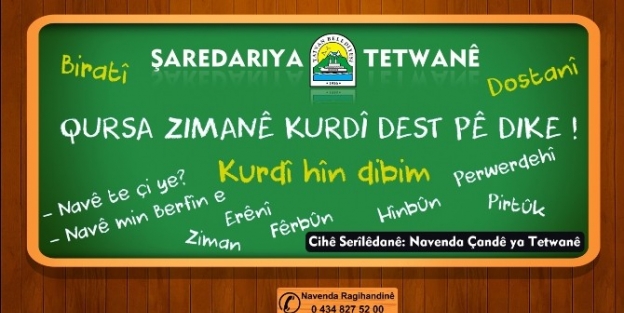 Tatvan Belediyesi’nden Kürtçe Dil Kursu
