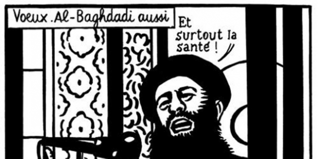 Charlie Hebdo’nun Yılbaşını Bağdadi Karikatürüyle Kutladığı Ortaya Çikti