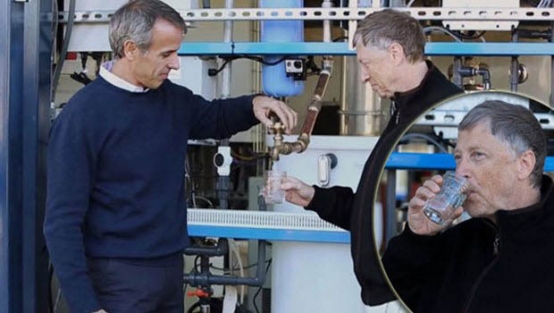 İnsan dışkısından yapılan suyu içti