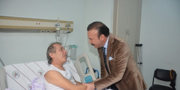 Başkan Doğan’dan Eski Futbolcu Yalçın’a Geçmiş Olsun Ziyareti