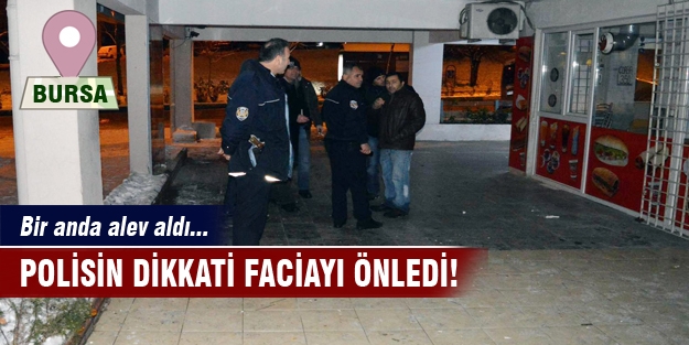 Bursa'da polisin dikkati faciayı önledi