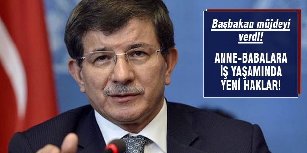 Başbakan'dan anne-baba adaylarına müjde!