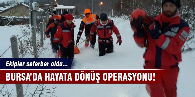 Bursa'da hayata dönüş operasyonu!