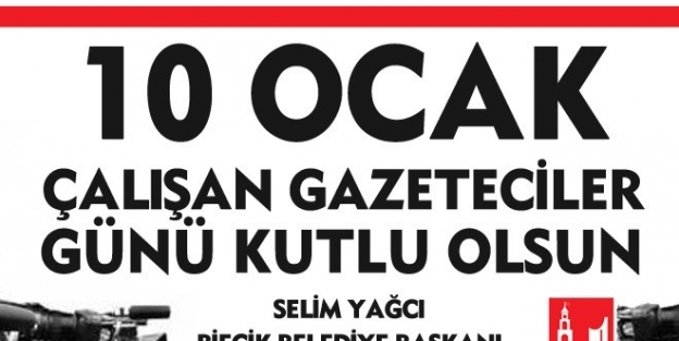 Bilecik Belediye Başkanı Selim Yağcı, Çalişan Gazeteciler Günü’nü Kutladı