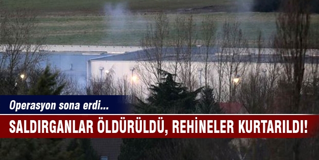 Paris saldırganları öldürüldü