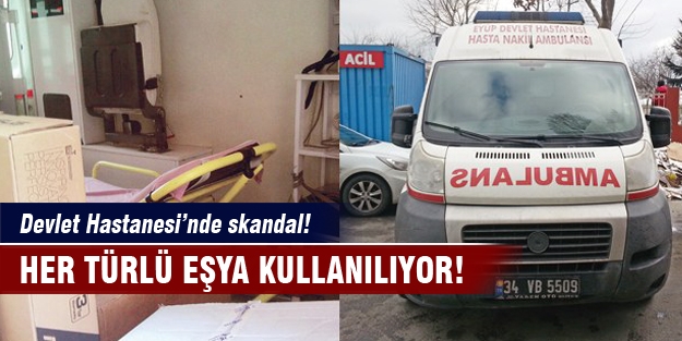 Devlet Hastanesi'nde skandal!