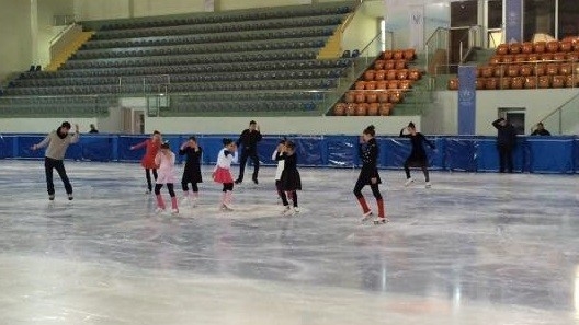 Altın Patenlerden Buz Pateni Gösterisi