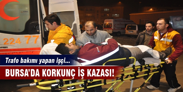 Elektrik akımına kapıldı