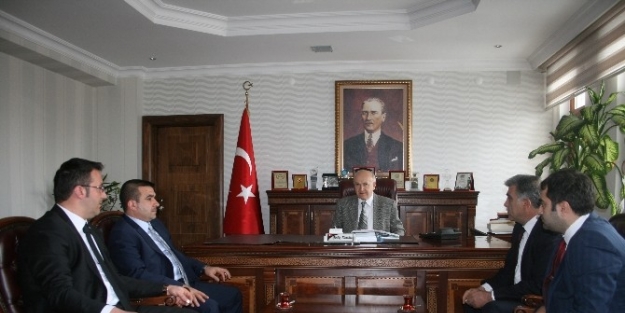 Mhp Yöneticilerinden Kaymakam Karakuş’a Ziyaret