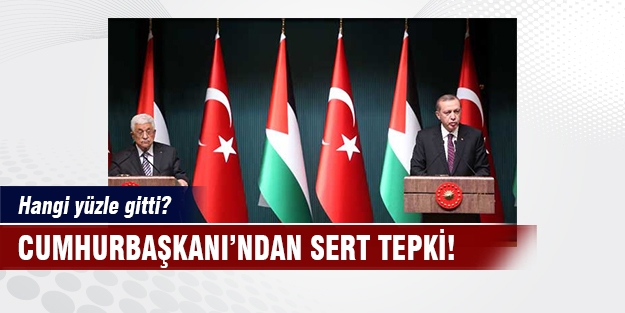 Cumhurbaşkanı ve Abbas'tan ortak basın toplantısı