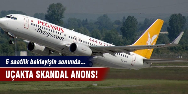 Uçakta öyle bir anons yapıldı ki!