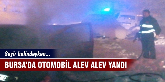 Seyir halindeyken alev aldı!